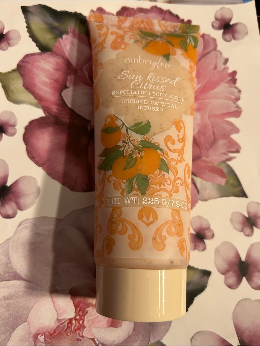 Amberglow Sun Kissed Citrus Exfoliating Body Scrub - Orange & Cream
